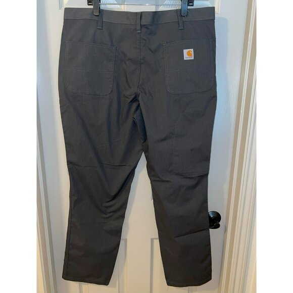 Carhartt Men's Relaxed Fit Work Pants 38x32 Dark‎ Gray Durable Stretch, Utility - Picture 2 of 9